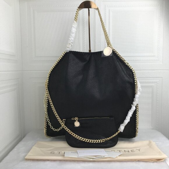 NWT Stella Mccartney Falabella Tote Bag Black - Picture 2 of 16